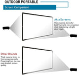 120 Inch Fabric Portable Double sided Projector Screen Indoor/Outdoor! Great for Theatre or Outdoor Holiday Events! Hangs anywhere!