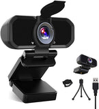 New Webcam with Microphone, Akyta PC Laptop Desktop Computer Video Web Camera, Wide Angle HD Webcam 1080P for Zoom Skype YouTube Twitch OBS Streaming Video Conference, Webcam with Privacy Cover,Tripod
