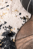 Brand new nuLOOM BIBR01B Faux Cowhide Alexa Area, 5 Ft 9 Inch X 7 Ft! Retails $221+