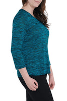 New with tags! Alia Women's 3/4 Sleeve Crew Neck Top in Turquoise! Nice & Lightweight for summer! Sz XL!