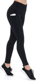 New ALONG FIT High Waisted Leggings for Women, Anti-Nail Yoga Pants with Phone Pockets, Buttery Soft Full-Length Tights, Black, Sz M