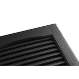 New in box! Wayfair Cathedral Top Standard Open Louver Shutters Pair (Set of 2) Black, Sz 14.5" W X 55" H, Retails $125+