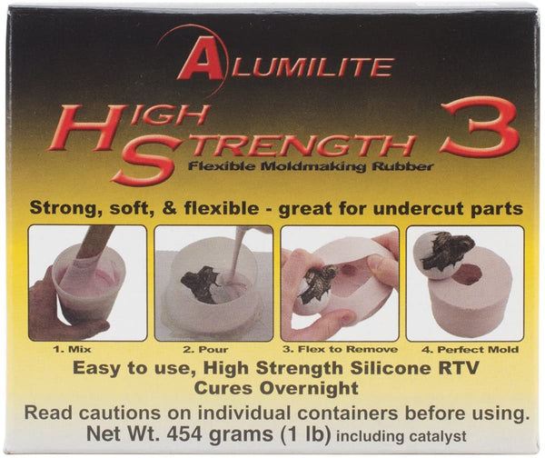 New in box! Amazing Casting Products 20501 Alumilite High Strength 3 Liquid Mold Making Rubber, 1-Pound, Pink