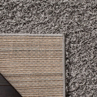 Brand new Amoroso Light Grey Shag Area Rug, 6 Ft 6" X 9 Ft! Made in Turkey! Retails $255+