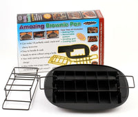 Amazing Brownie Pan - Makes Baking Brownies Easier Than Ever, Perfect Brownies Every Time!!