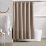 New Amazon Basics Textured Linen Style Shower Curtain - 72 Inch, Taupe