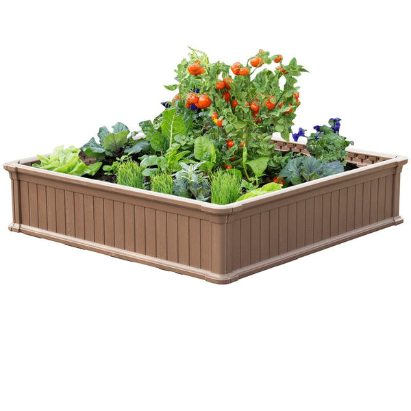 New Wayfair Ameah 4 ft x 4 ft Polyurethane Foam Raised Garden Bed by Ebern Designs! Retails $156+