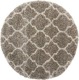 New Nourison 4 Ft Round Area Rug AMOR2 in Grey Stone, Made in Turkey! Retails $227+
