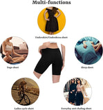 New 4 PACK Angelhood Womens Anti Chafing Cotton Underwear Bike Yoga Shorts Long Leg Boy Shorts,Slip Shorts for Under Dresses Pack of 4, Black, Sz M!