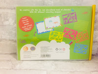 Brand new Giant Book of Animal Stencils! 5 durable plastic stencils, 130 shapes, 10 sheets of paper & storage wallet!