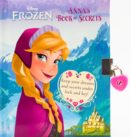 Brand new Disney Frozen Anna's Book of Secrets Lockable Diary! Keep your memories, photos, and secrets together to treasure.