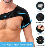 Anoopsyche Shoulder Brace Support for Dislocated AC Joint, Frozen Shoulder, Pain Relief, Rotator Cuff Support for Women and Men, Adjustable Neoprene Shoulder Support for Right and Left