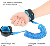 New Anti Lost Wrist Link, Upgraded Anti Lost Wristband, Toddler Leash Kid Leashes Babies Safety Harness, Velcro Wrist Belts, Toddlers Safety Strap for Travel, Boys, Girls, Child(2M, 6.56ft, Blue)