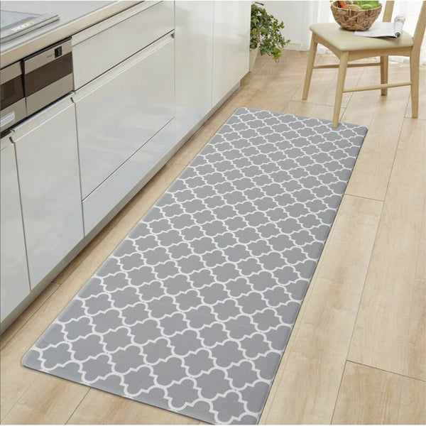 New Wayfair Modern Trellis Pattern Anti Fatigue Standing Mat by Red Barrel Studio, 18" X 47" Grey!