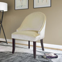 New Assembled CorLiving Antonio Velvet Accent Chair, Please Note: Small Mark on Back side of chair on Fabric, not noticeable if against a wall, shown in pics! Retails $290+