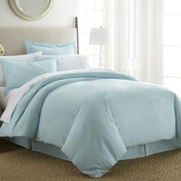 Brand new in package! Premier 3300 Bamboo Comfort Ultra Soft 3 Piece Reversible Duvet Cover set, KING! Wrinkle, Fade & Stain Resistant! Aqua!