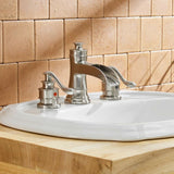 DFI Lavatory Widespread Waterfall spout Bathroom Faucet by Aquafaucet! Brushed Nickel! Retails $211 w/tax on sale!