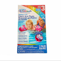 New in boX! SwimSchool Adjustable Fabric Arm Floats with Balance Floatation, Unicorn, Pink! 40-80 Lbs!