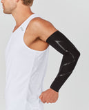 New 2XU FORCE COMPRESSION ARM GUARDS, Black, Sz L!