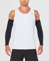 New 2XU FORCE COMPRESSION ARM GUARDS, Black, Sz L!