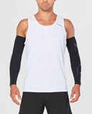 New 2XU FORCE COMPRESSION ARM GUARDS, Black, Sz L!