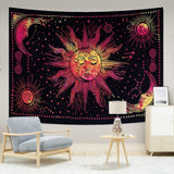 New THE ART BOX Tapestry Wall Hanging as Wall Art and Home Decor for Bedroom, Living Room, Boho Wall Hanging Tapestry Indian Cotton Wall Sheet Bedding Decor (Red, 54 by 60 Inches)