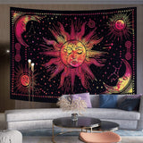 New THE ART BOX Tapestry Wall Hanging as Wall Art and Home Decor for Bedroom, Living Room, Boho Wall Hanging Tapestry Indian Cotton Wall Sheet Bedding Decor (Red, 54 by 60 Inches)