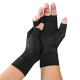New COPPER Compression Arthritis Gloves - Rheumatoid Arthritis, Carpal Tunnel RSI Osteoarthritis & Tendonitis Open Finger, Sz Medium!