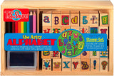 New in package! T.S. Shure Artsy Alphabet Stamp Set