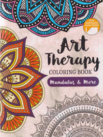 Art Therapy Colouring Book, Manadalas & More! Asst'd adult colouring books 33, kids draw & sketch books 8