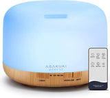 New in box! ASAKUKI 500ml Premium, Essential Oil Diffuser with Remote Control, 5 in 1 Ultrasonic Aromatherapy Fragrant Oil Humidifier Vaporizer, Timer and Auto-Off Safety Switch