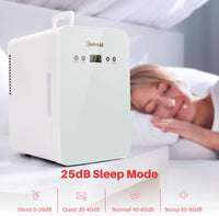 New AstroAI Mini Fridge 6 Liter/8 Can Skincare Fridge, Mini Frigo with Temperature Control - AC/12V DC Portable Thermoelectric Cooler and Warmer for Bedroom, Make Up, White, No box, manual is included!