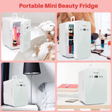 New AstroAI Mini Fridge 6 Liter/8 Can Skincare Fridge, Mini Frigo with Temperature Control - AC/12V DC Portable Thermoelectric Cooler and Warmer for Bedroom, Make Up, White, No box, manual is included!