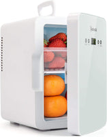 New AstroAI Mini Fridge 6 Liter/8 Can Skincare Fridge, Mini Frigo with Temperature Control - AC/12V DC Portable Thermoelectric Cooler and Warmer for Bedroom, Make Up, White, No box, manual is included!