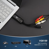 New in box! August VGB100 - External USB Video Capture Card - S Video / Composite to USB Transfer Cable - Grabber Lead For Windows 10 / 8 / 7 / Vista / XP