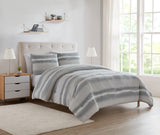 New Avery Pure Cotton Bamboo Serenity 3 Piece Double/Queen Oversized Comforter Set in Grey!