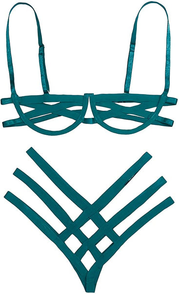 New with tags! Avidlove Sexy Cut Out Lingerie Set, Push Up Underwire Bralette and Panty Set! Sz S