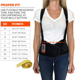 New in package! Ergodyne ProFlex 1650 Back Support Belt, 7.5" Elastic, Adjustable, Removable Straps, Black, Medium!