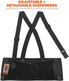 New in package! Ergodyne ProFlex 1650 Back Support Belt, 7.5" Elastic, Adjustable, Removable Straps, Black, Medium!