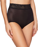 New with tags! Bali Women's Lacy Skamp Brief Panty, Sz M! Black!