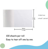 ALVABABY Baby Diaper Liners For Baby Cloth Diaper Boys and Girls Disposable Flushable Bamboo Diaper Liners Unscented Fragance Free and Chlorine Free 1 Roll, 100 Sheets