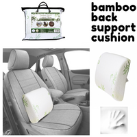 BAMBOO BACK SUPPORT PILLOW! Perfect for: Office Chairs - Sofa - Cars & Trucks - and more... Comfort and support for all day relief.