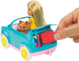 Barbie Club Chelsea Camper Playset with Chelsea Doll, Puppy, Car, Camper, Firepit, Guitar and 10 Accessories, Gift for 3 to 7 Year Olds! Retails $63+