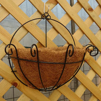 New Medium Sized Fibre & Iron Wall Hanging Flower Pot for Garden, Fence, Balcony! Winner can buy up to 5 more at winning bid!