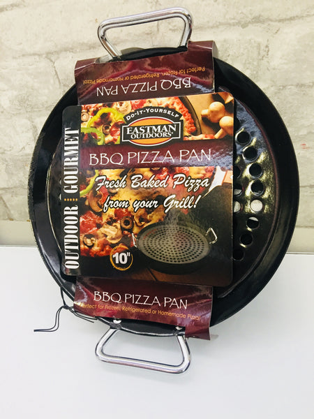 Eastman Outdoors BBQ Grill Pizza Pan! Great to grill Pizza, vegetables, sweet potato & more with patent pending heat shield that prevents burning!