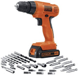 Brand new BLACK + DECKER LD120VA 20-Volt Max Lithium-Ion Drill/Driver with 30 Accessories!