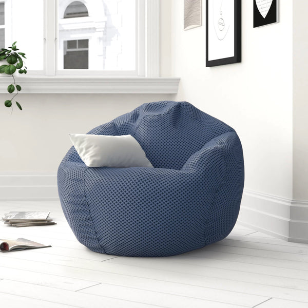 Brand new Zipcode Design Standard Bean Bag Chair in Blue! Retails $109+ on Sale!