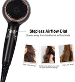 Brand new No Box, missing concentrator attachment! Tested! Beautural 1875W Hair Dryer with Stepless Airflow Speed Dial