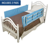 DMI Vinyl Bed Rail Cushions Bed Bumpers Pads, Non-Allergenic Cover, 60 x 15 x 0.5 inches, 1 Pair, Blue, Retails $107+