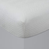 New in package! Bedsack Classic Chevron Mattress Pad, Hypoallergenic & Stain Resistant (Queen), White